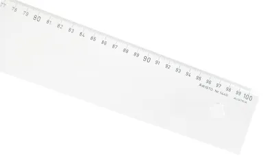 Produktbild von Aristo Lineal 100 cm mm-Teilung, glasklares Plexiglas