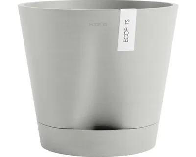 Produktbild von Ecopots Venice 2, Topfpflanzer, Freistehend, Grau, Weiß, Rund, Drinnen/Draußen, Einfarbig