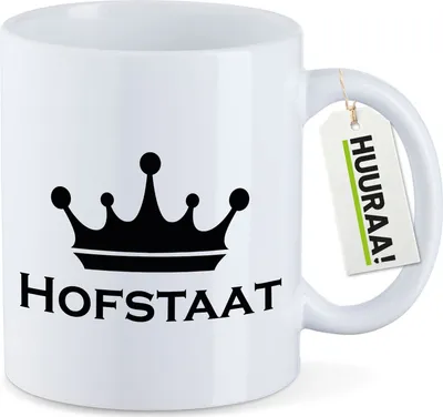 Produktbild von Huuraa Kaffeetasse Hofstaat Schützenfest 330ml Weiß Keramik Kaffeebecher Geschenkidee