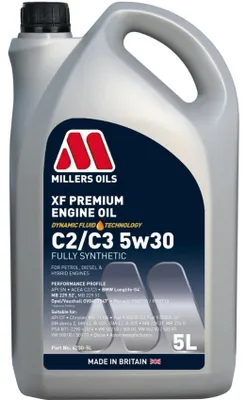 Zdjęcie produktu dla Olej Silnikowy Millers Oils XF PREMIUM C2 C3 5W-30 5L