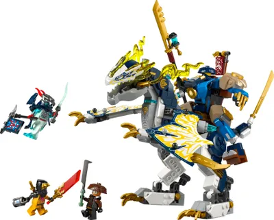Produktbild von LEGO NINJAGO Rogues Mech-Drachenreiter - Ninja-Spielzeug mit Drachen, 4 Minifiguren und Ausrüstung - Geschenkidee für Jungen und Fans von Aufstieg der Drachen ab 8 Jahren - 71843