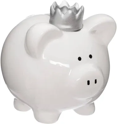 Produktbild von - Kinder-Sparschwein - Keramik - H 14,8 cm - Rosa