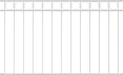 Obrázok produktu pre Prvok plotu ASSEN Biela 170 x 80 cm Oceľ