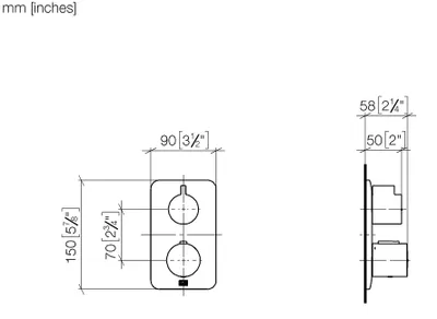 Produktbild von Dornbracht LISSÉ UP-Thermostat mit Dreiwege-Mengenregulierung, 36427845-99