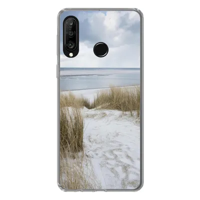 Produktbild von MuchoWow® Handyhülle Schutzhülle Hülle für Huawei P30 Lite Nordsee - Dünen - Wasser Silikon Softcase Handy Hülle - Handyhülle