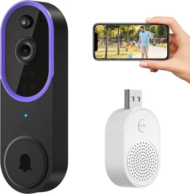 Obrázek produktu pro Inteligentní AI detekce pohybu Wi-Fi 1080p videozvonkem s obousměrným zvukem