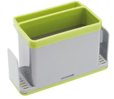 Image de boîte de rangement 19,5 x 9 x 12 cm gris/vert