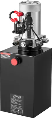 Produktbild von 10-Liter-Hydraulikaggregat, einfachwirkende Kippanhängerpumpe, 22 MPa maximaler Entlastungsdruck und 3,4 l/min Durchflussrate, 12-V-Gleichstrom-Hydraulikpumpe mit Metallbehälter zum Anheben von Kippanhänger-Fahrzeugen