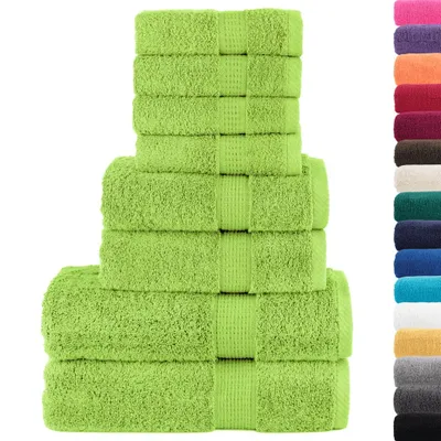 Immagine prodotto di Set ASciugamani SOLUND 8 pz Verdi 600 gsm