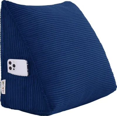 Zdjęcie produktu dla Duża ergonomiczna poduszka klinowa pod zagłówek ze sztruksu, poduszka do czytania, poduszka klinowa, poduszka na plecy, poduszka wypoczynkowa, poduszka dekoracyjna