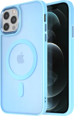 Produktbild von Avizar, MagSafe Hülle für Apple iPhone 12 Pro Max Frost Color, Hellblau