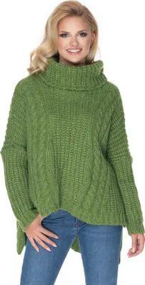 Zdjęcie produktu dla PeeKaBoo Damskie luźne ponczo oversize Tamasi Ciemnozielony Uniwersalny