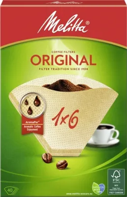 Produktbild von Filtračné vrecúška MELITTA prírodné balenie 40 kusov
