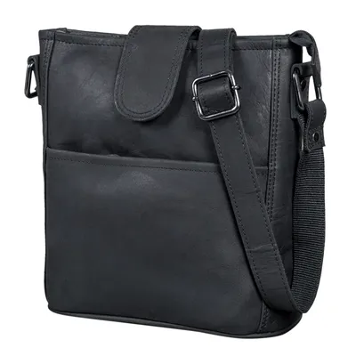 Produktbild von LEABAGS Leder Handtasche Damen I Premium Echtleder Umhängetasche I Damen Schulte