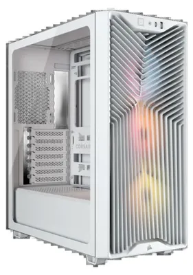 Zdjęcie produktu dla Corsair 3200D RS, Midi Tower, PC, Biały, ATX, Mini-ATX, micro ATX, Plastik, Stal, Gaming