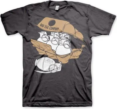 Produktbild von Bad Eggs Company T-Shirt - Small - Dark-Grey