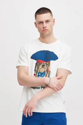 Produktbild von Blend He BHTee Herren T-Shirt Kurzarm Shirt mit Print Rundhals 100% Baumwolle