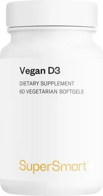 Obrázok produktu pre SuperSmart Vegan D3 doplnok stravy - 60 mäkkých gélov