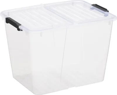 Produktbild von plast team Aufbewahrungsbox HOME BOX FLEX 30 Liter transparent