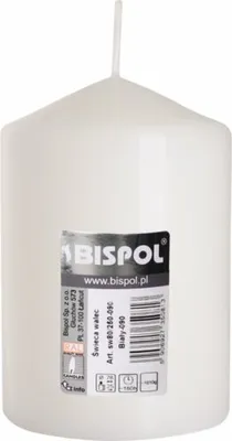 Zdjęcie produktu dla Bispol Świeca walec Biała SW70/100-090