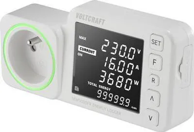 Produktbild von VOLTCRAFT SEM5000 FR Energiekosten-Messgerät Kostenprognose, Alarmfunktion, Stromtarif einstellbar, Datenloggerfunktion