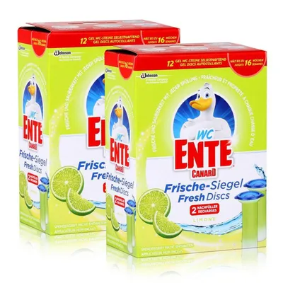 Produktbild von 2x WC Ente Frische Siegel Nachfüller Limone