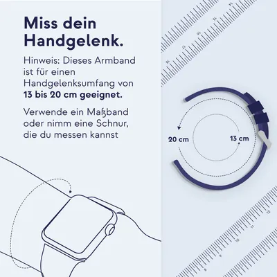Produktbild von Apple Ocean Armband für Apple Watch Blau 49 mm