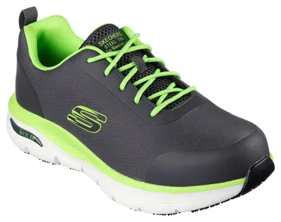 Immagine prodotto di Sneaker di sicurezza da uomo Skechers SRRINGSTAP ARCH FIT 200086EC CCLM Grigio/Verde, numero di scarpe: 45 EU