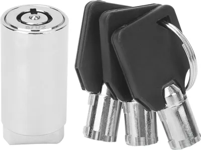 Produktbild von Zink -Legierung Chromfarbe Single Öffnungsschlüsselverkaufszylinder für automatische Verkaufsmaschinen Industrial Tank Safe Box