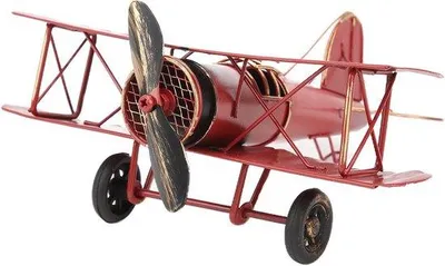 Produktbild von Antik-vintage Flugzeugmodell mit langem Lebensdauer - Rot