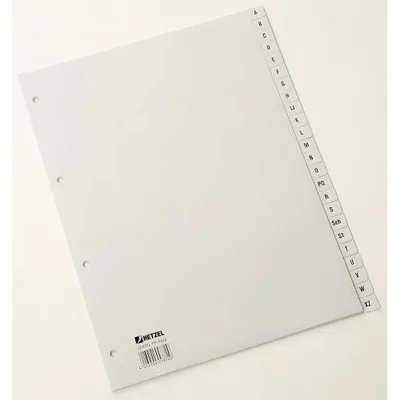 Obrázek produktu pro HETZEL 25650481 Kunststoff-Register A-Z A4 PP 24-teilig grau