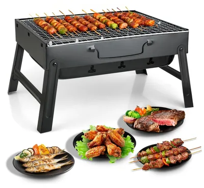 Image de Gril de camping portable en acier inoxydable
