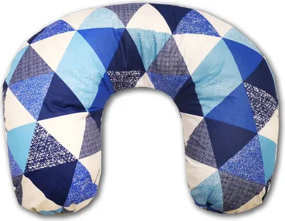 Produktbild von EMI&SAM Ersatzbezug 60x50cm Stillkissenbezug Lagerungkissen 14. Dreieck Blau