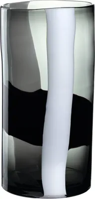 Immagine prodotto di Vaso LEONARDO BANDA NERA LWH 23x23x40,50 cm nero vaso di fiori vaso di fiori