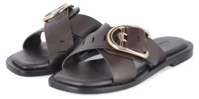 Image de Copenhagen Shoes - Sandales pour femmes, modèle VIBES X ME, couleur marron, en cuir lisse, taille : 37