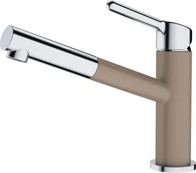 Produktbild von Franke Orbit, Ziehen, Braun, Chrom, Messing, Hebelgriffe, Einzelbild, 3/8"