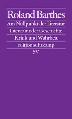 Obrázek produktu pro Am Nullpunkt der Literatur / Literatur oder Geschichte / Kritik und.Wahrheit