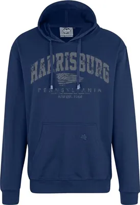 Produktbild von Übergrößen Kapuzen-Sweatshirt AHORN SPORTSWEAR Harrisburg Grau Alpine Blue 10XL