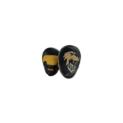 Produktbild von Super Pro Handpratzen Curved Leder Schwarz/Gold