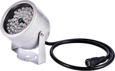 Obrázek produktu pro Vodotěsný infračervený osvětlovač pro noční vidění – IP kamera s 48 LED diodami – bezpečnostní kamery CCTV.