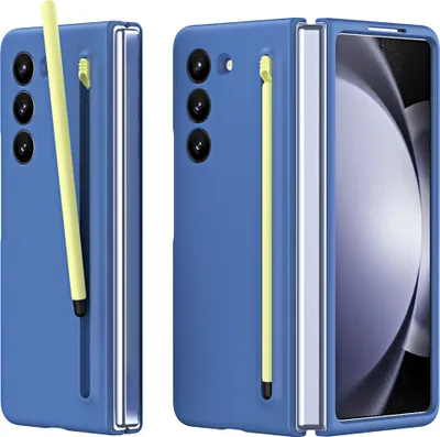 Produktbild von Handyhülle für Samsung Galaxy Z Fold 6 Schlank Stoßfest Kratzfest Schutzhülle mit Eingabestift Blau