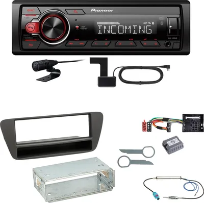 Produktbild von Pioneer MVH-330DAB Bluetooth Digitalradio Einbauset für Audi Q3 8U