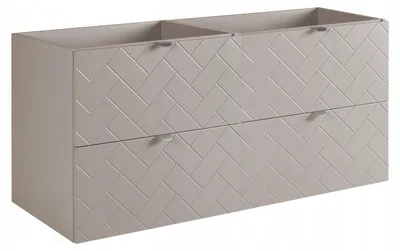 Zdjęcie produktu dla Szafka Łazienkowa Wisząca Pod Umywalkę 120X46 Cm Rensan Kaszmir Fronty Mdf