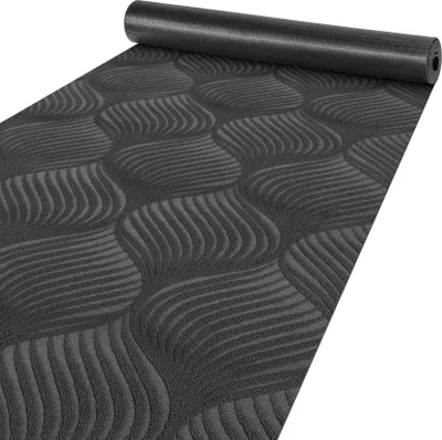 Produktbild von Küchenläufer Flur Teppichläufer Premium Läufer Textil BAKER Grau Ornament Robust Breite 50cm Länge 180cm