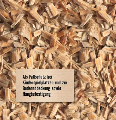 Produktbild von Spielplatz- & Wegebelag FloraSelf Holzhackschnitzel, Fallschutz 50 L