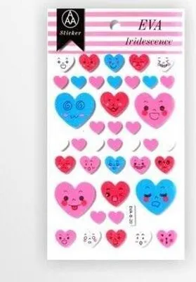 Obrázok produktu pre Stiker z elementami z pianki z lekkim brokatem