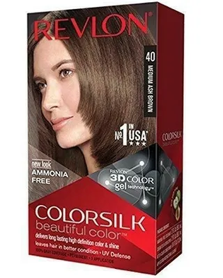Zdjęcie produktu dla Revlon, ColorSilk, Medium Ash Brown 40, Farba, 1 sztuka (PRODUKT Z NIEMIEC)