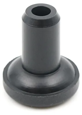 Runde Rohrendkappen aus PVC, 5 Stück, Ø24/12 mm, schwarz