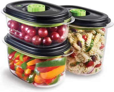 Produktbild von Set mit 3 boxen für vakuumgerät Foodsaver FFC026X