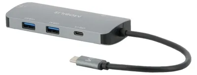 Image de Mobilis 001382 station d'accueil Avec fil USB 3.2 Gen 1 (3.1 Gen 1) Type-C Noir, Gris
